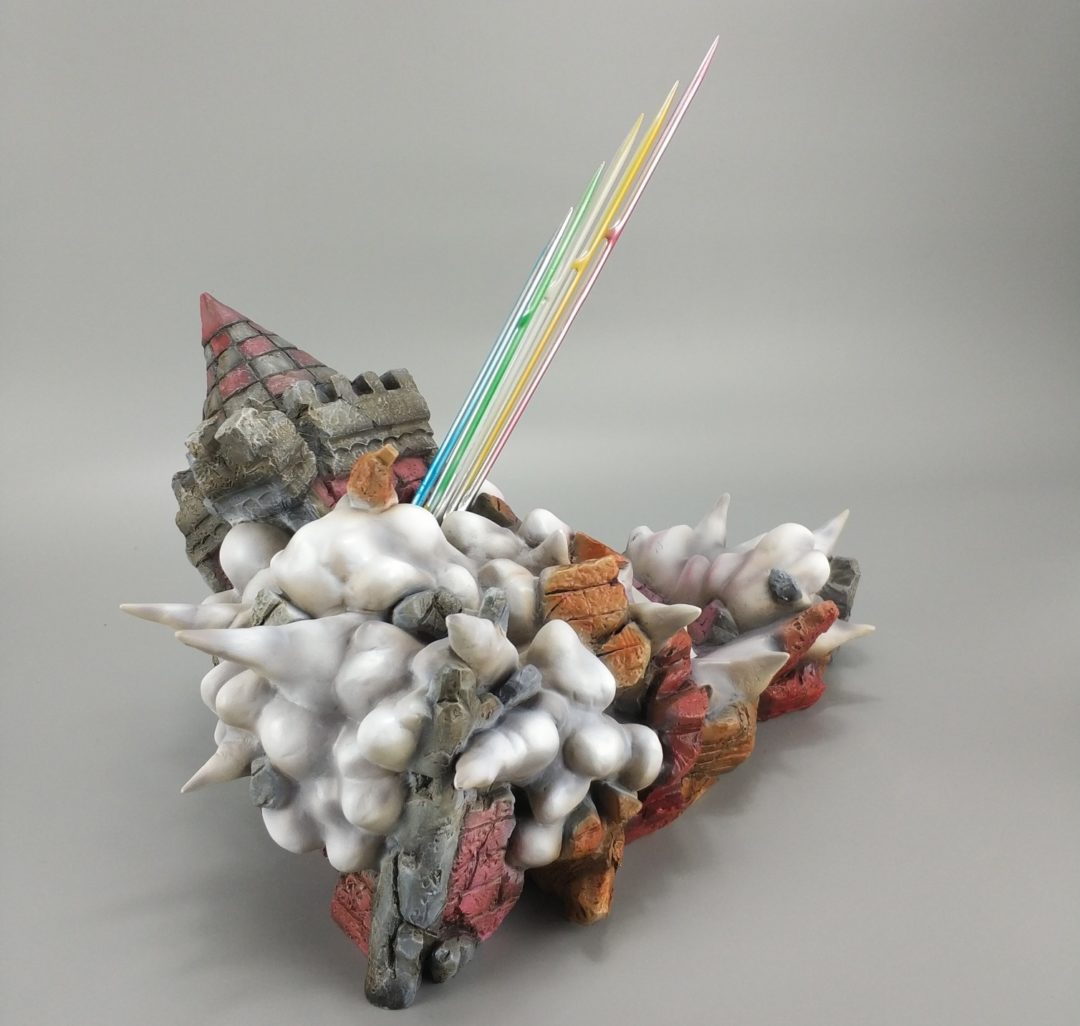 Luffy vs Doflamingo Battle Base Accessoire JacksDo Résine