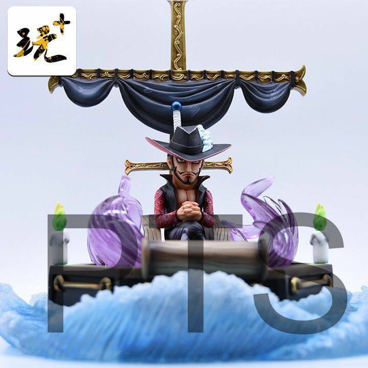 ONE PIECE STATUE Dracule Mihawk OP TPA résine studio 40 cm originale avec boîte EUR 600,00